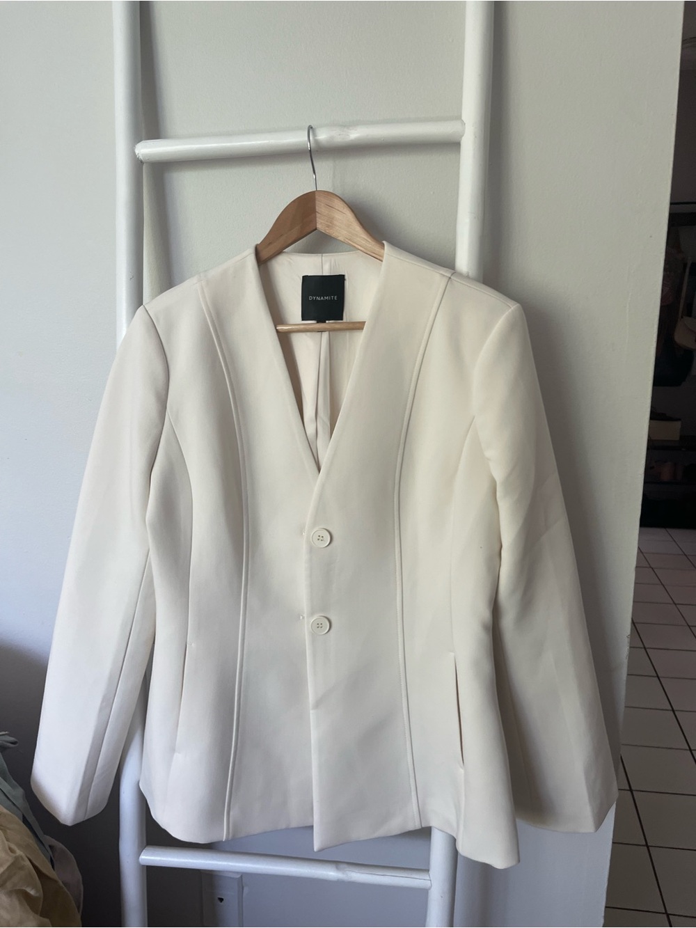 Dynamite Cream Womens Blazer